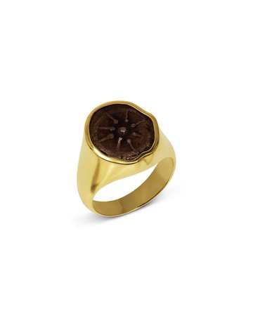 Jorge Adeler 18k Gold Charity Coin Ring