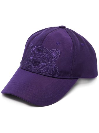 Kenzo tiger-motif cotton baseball cap