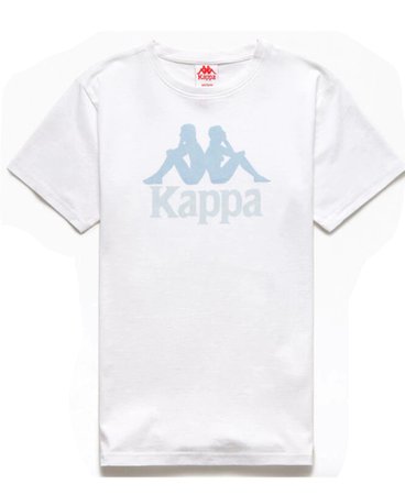 Blue and white graphic Kappa shirt