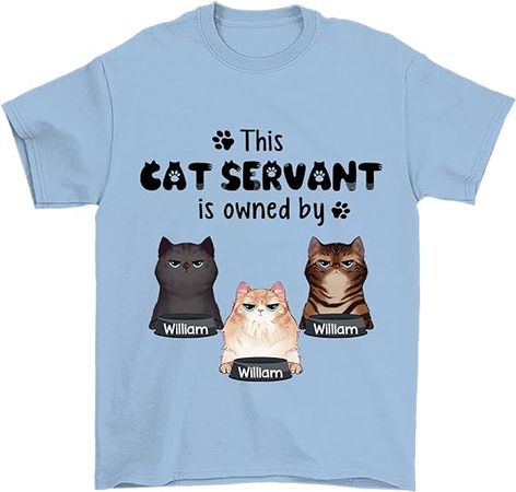We Will Be Watching You - Funny Personalized Cat Unisex T-Shirt - Customized Names Funny Gift Idea | Amazon.com