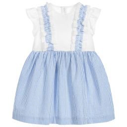Il Gufo - Blue Seersucker Dress | Childrensalon