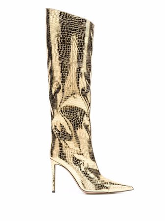 Alexandre Vauthier python-print pointed boots
