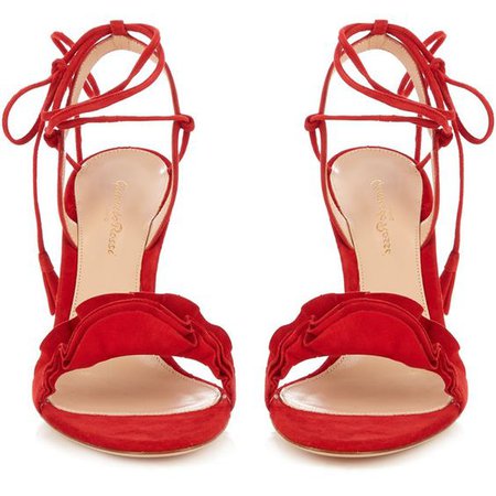 Gianvito Rossi Flora suede sandals ($945)