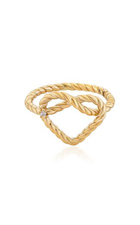 Promise Alyada 18k Yellow Gold Diamond Ring By Mks Jewellery | Moda Operandi
