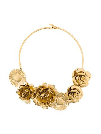 Aurelie Bidermann Selena Statement Flower Necklace - Farfetch