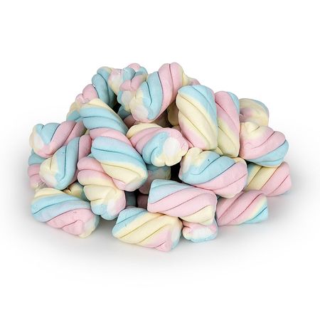 Amazon.com : Candy Shop Pink, White, Blue and Yellow Unicorn Marshmallow Ropes, Jumbo Marshmallow Twists, -17.6 OZ Bag : Grocery & Gourmet Food