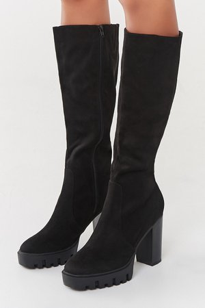 Faux Suede Tall Boots | Forever 21