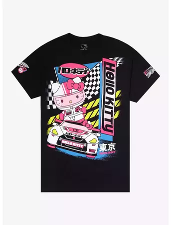 Hello Kitty Racer Boyfriend Fit Girls T-Shirt | Hot Topic
