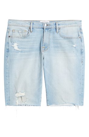 FRAME L'Homme Ripped Jeans Shorts (Tidal) | Nordstrom