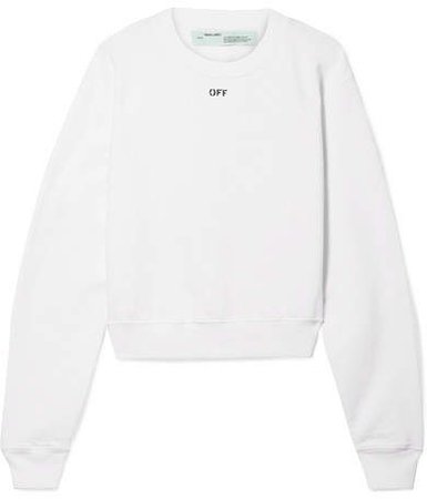 Printed Cotton-jersey Sweatshirt