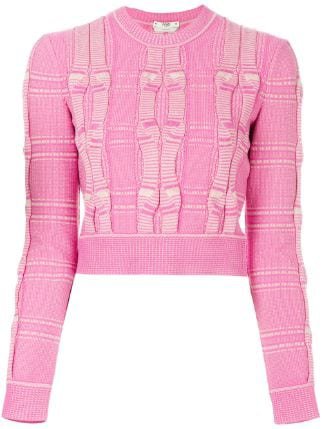 Fendi Embroidered Cropped Sweater - Farfetch