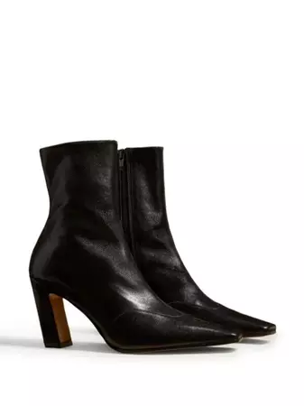 KHAITE Dallas Ankle Leather Boots - Farfetch