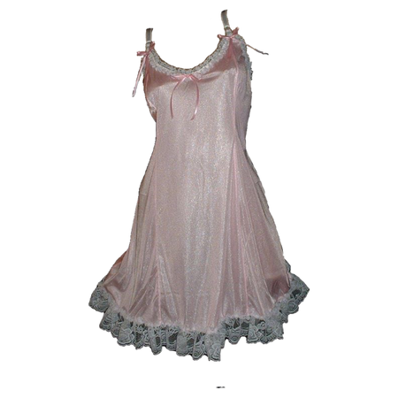 baby pink satin night gown slip dress
