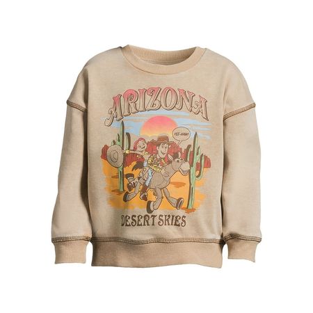 Toy Story Toddler Girl Crewneck Sweatshirt, Sizes 12M-5T - Walmart.com