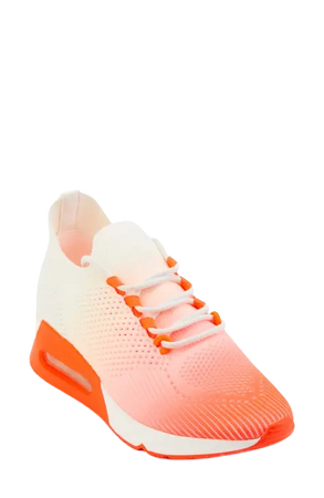 orange white sneakers footwear shoes