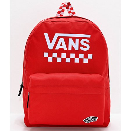 Vans Sporty Realm Yellow Checkerboard Backpack | Zumiez