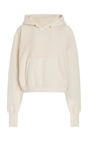 Cropped Raglan-Sleeve Cotton Sweatshirt By Les Tien | Moda Operandi