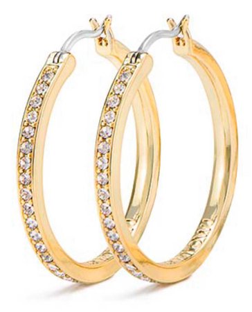 small cry gold hoops