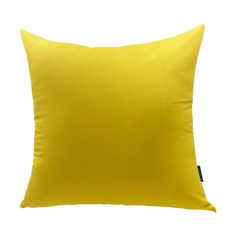 yellow throw pillow