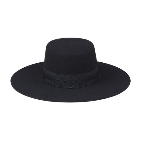 LACK OF COLOUR - The Sierra wide brim hat black