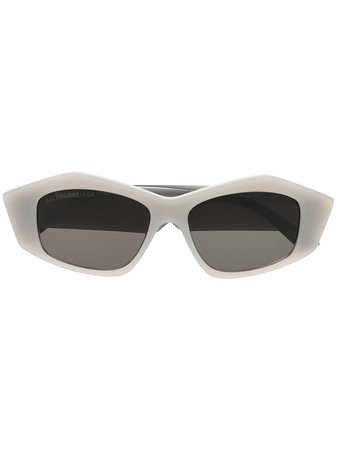 Balenciaga Eyewear Tinted rectangular-frame Sunglasses - Farfetch