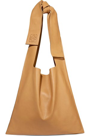 Loewe | Bow oversized leather shoulder bag | NET-A-PORTER.COM