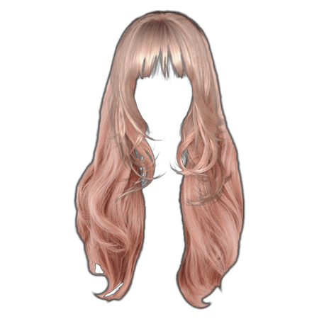 long hair blonde pink