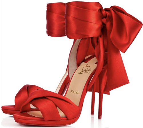 red Christian louboutin heels