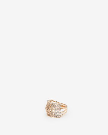 Thick Band Cubic Zirconia Ring