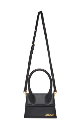 (Clothbase.com) Jacquemus Black Le Chiquito Moyen Top Handle Bag