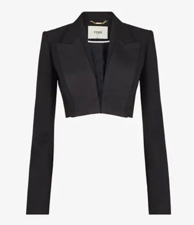 Fendi - Black wool bolero jacket $2,950.00