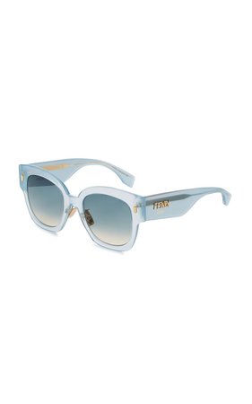 Roma Square-Frame Acetate Sunglasses By Fendi | Moda Operandi