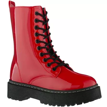 red combat boots - Google Shopping