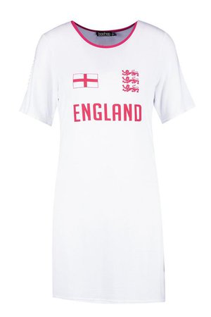 England World Cup Jersey T Shirt Dress | boohoo