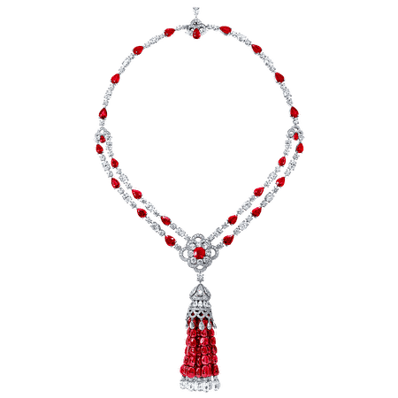 Ruby Tassel and Diamond Necklace | Graff