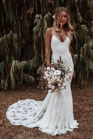 Amazon.com: Clothfun Women's Lace Mermaid Beach Wedding Dresses for Bride 2023 with Sleeves Bridal Gowns Long : Clothing, Shoes & Jewelry