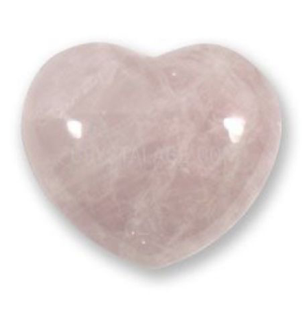 heart shaped rose quartz