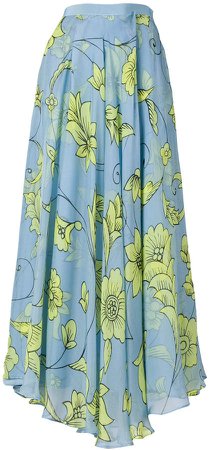 Miahatami pleated floral skirt
