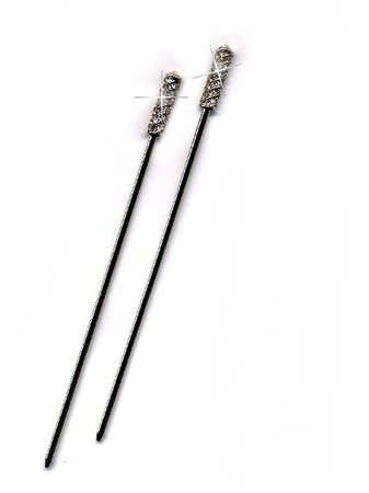 Crystal Hair Sticks (2) - Just For Redheads Beauty Products