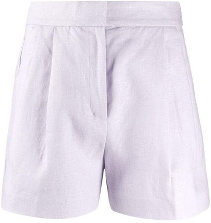 High-Rise Linen Shorts