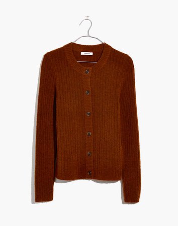 Merritt Shrunken Cardigan Sweater brown