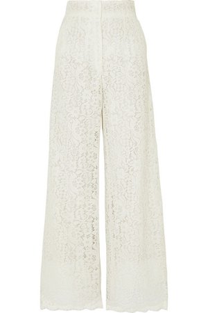 Dolce & Gabbana | Corded lace wide-leg pants | NET-A-PORTER.COM