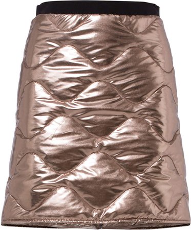 Dorothee Schumacher Mirror Shine Metallic Quilted Skirt