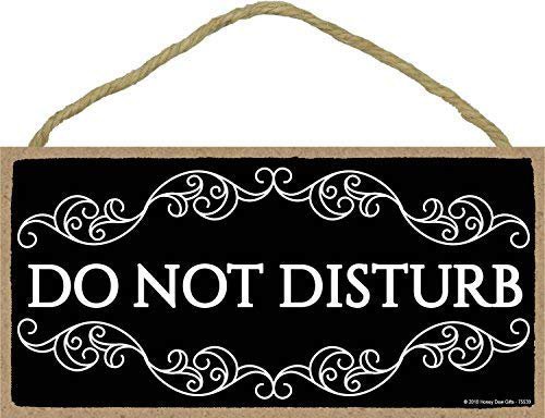 Amazon.com: Do Not Disturb Sign- 5 x 10 inch Hanging Decor, Decorative Wood Sign Home Decor: Home & Kitchen