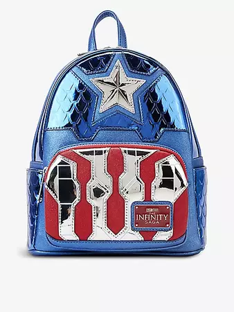 LOUNGEFLY - Marvel Captain America faux-leather backpack | Selfridges.com