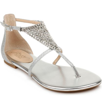 Jewel Badgley Mischka Nellis Embellished Sandal (Women) | Nordstrom
