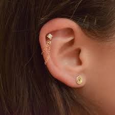 gold helix earring - Google Search