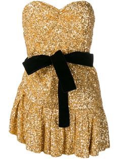 gold black dress