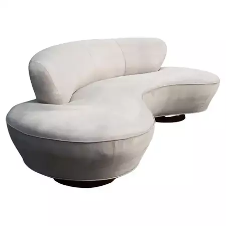Vladimir Kagan Original Serpentine Cloud Sofa For Sale at 1stDibs