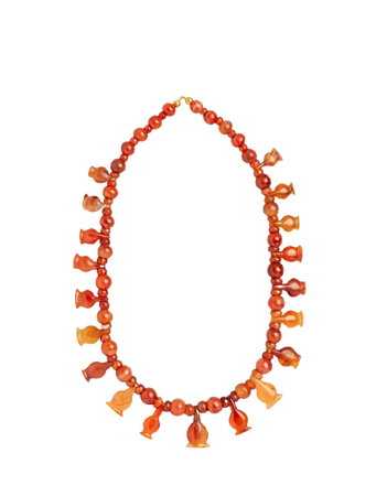 Carnelian bead necklace, Egypt, 18th Dynasty, 1550-1295 BC